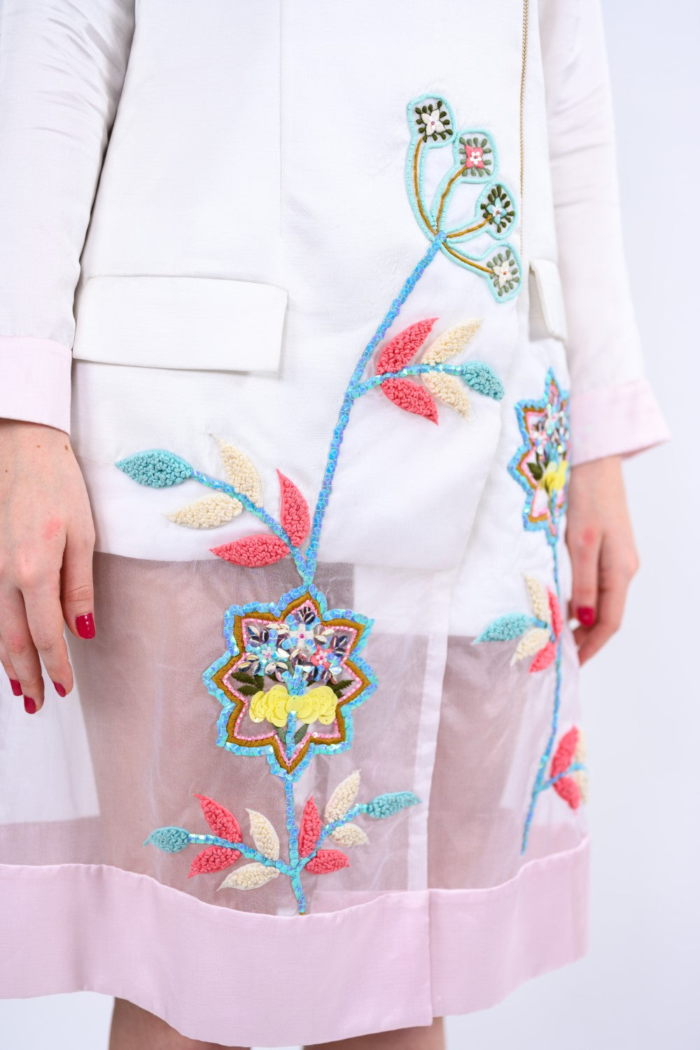 White Trendy Trench Dress