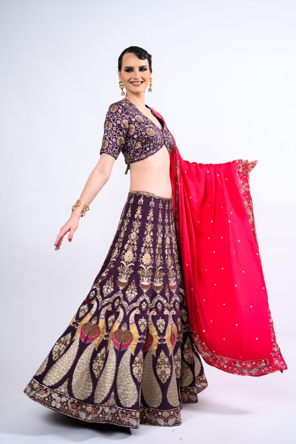 Elegant Minakari Lehenga Set