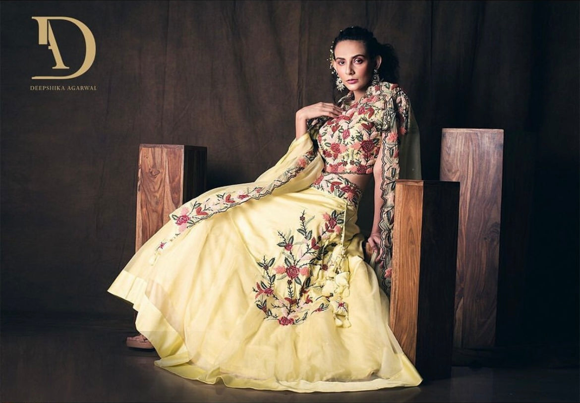 Garden flower Lehenga set