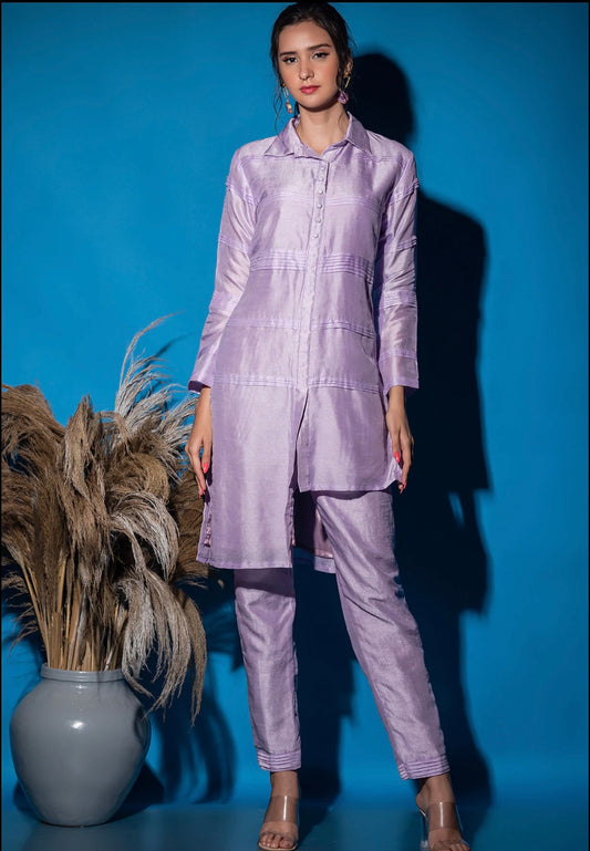 Pintucks kurta set