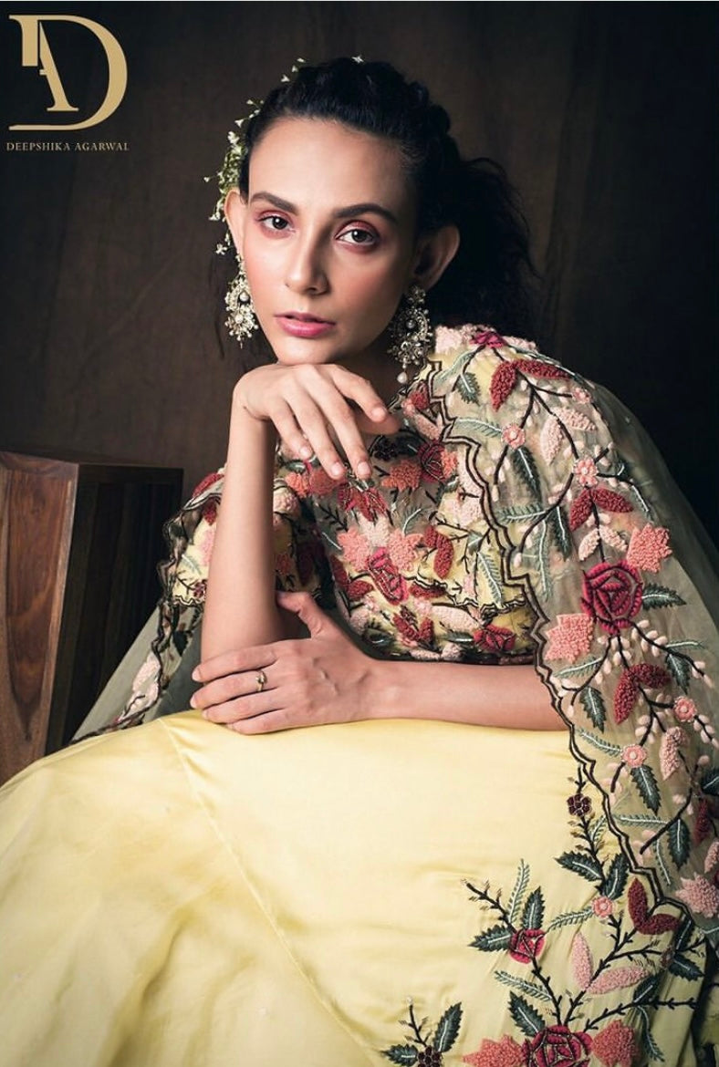Garden flower Lehenga set