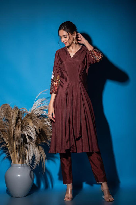 Coffee kurti set