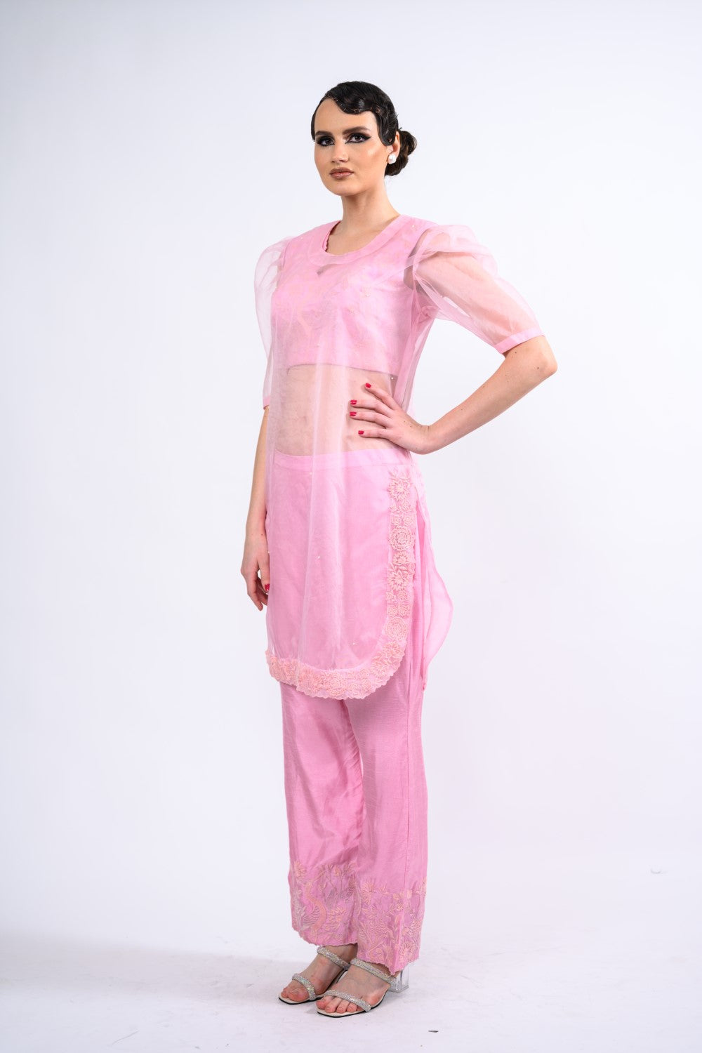 Embroidered Kurti Set