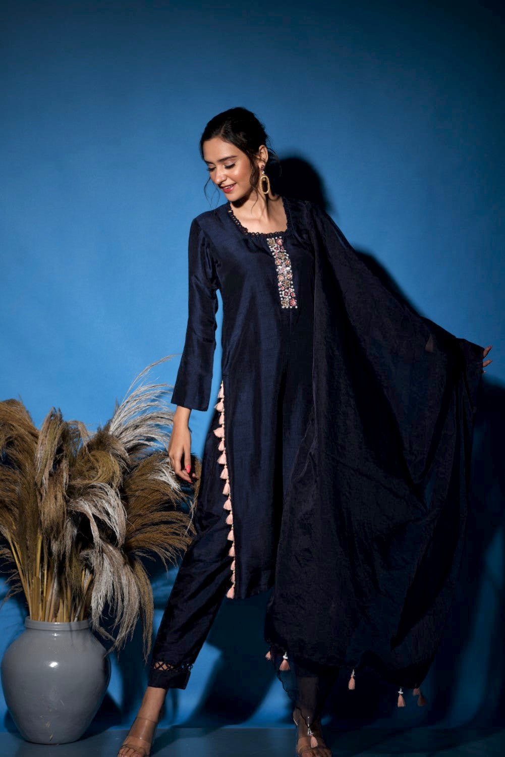 Blue Kurti Set