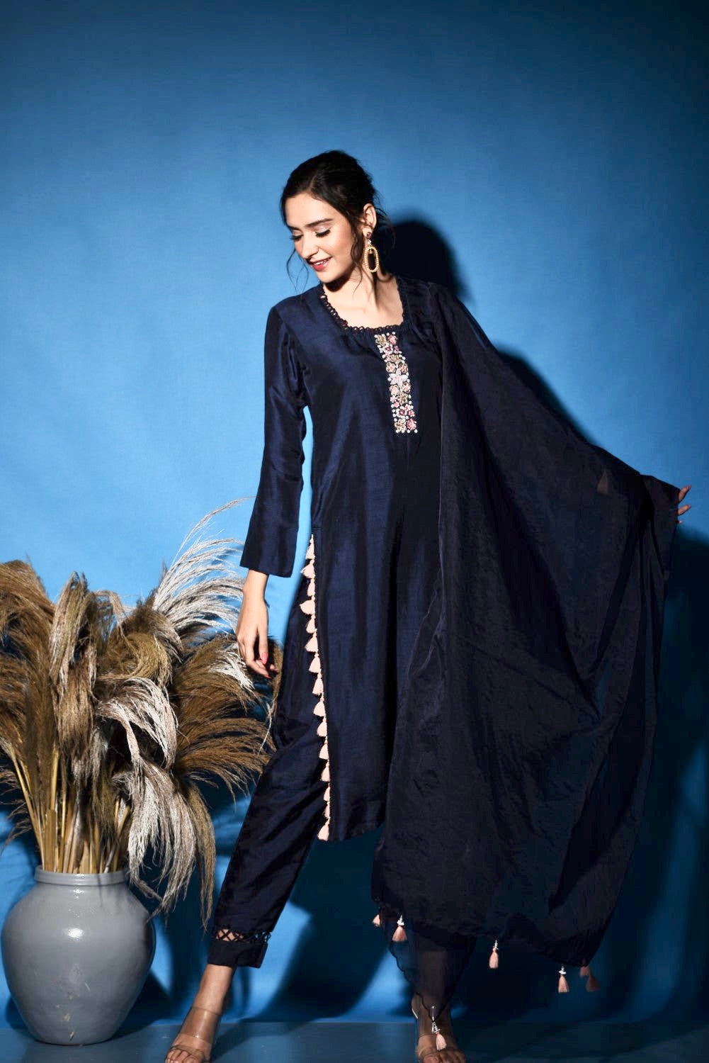 Blue Kurti Set