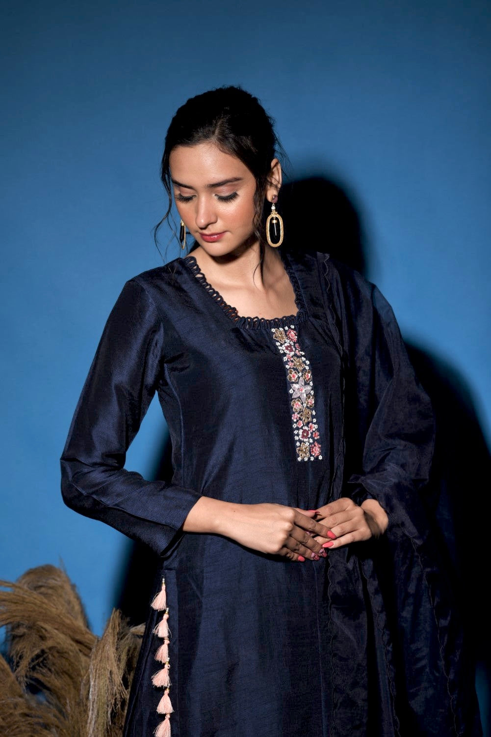 Blue Kurti Set