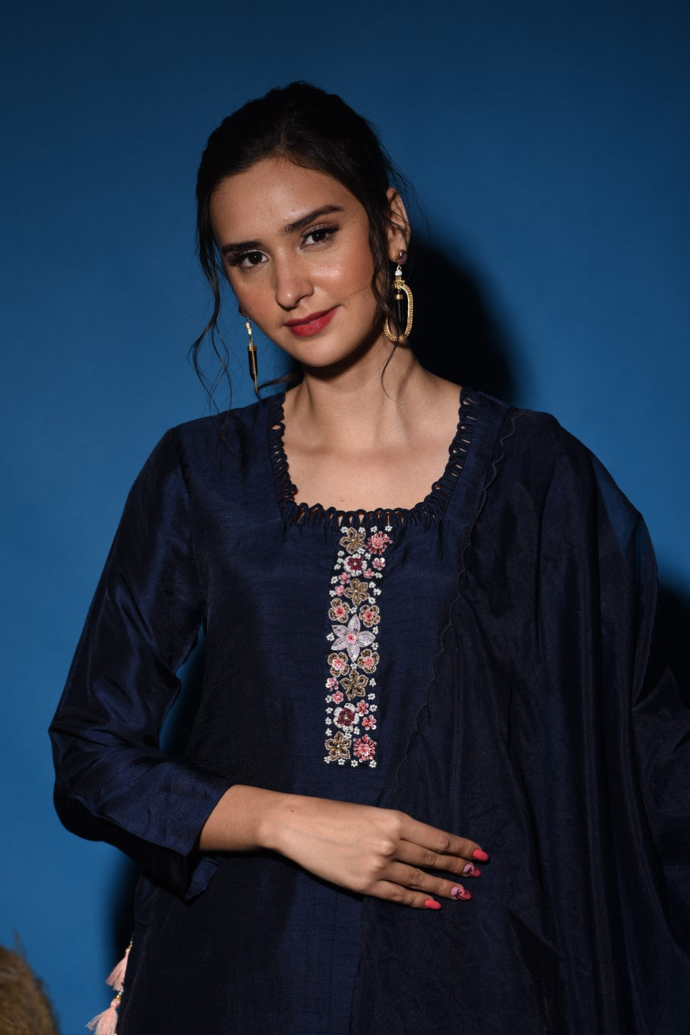 Blue Kurti Set